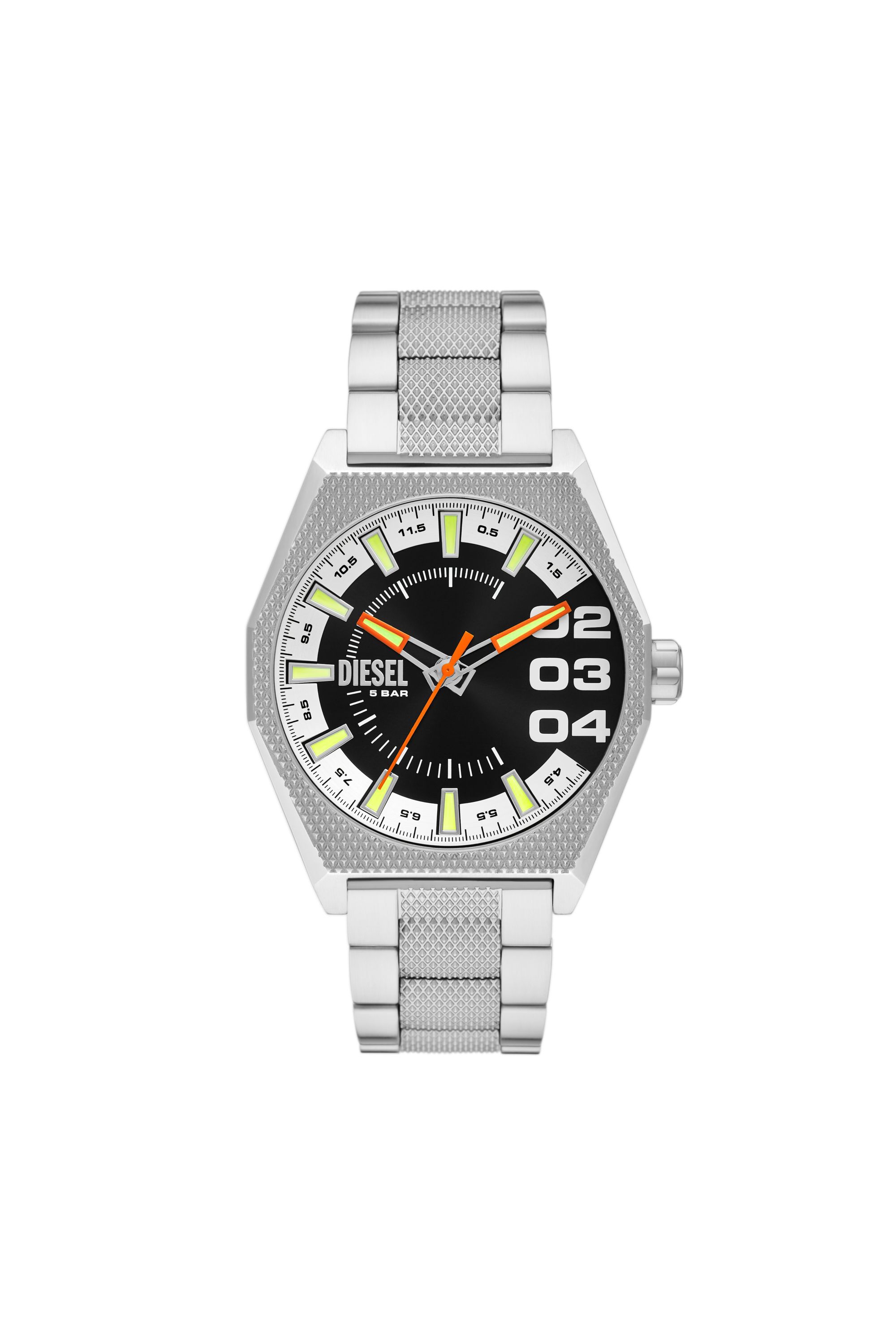 Diesel - DZ2172, Man's Scraper Stainless Steel Watch in Silver - 1