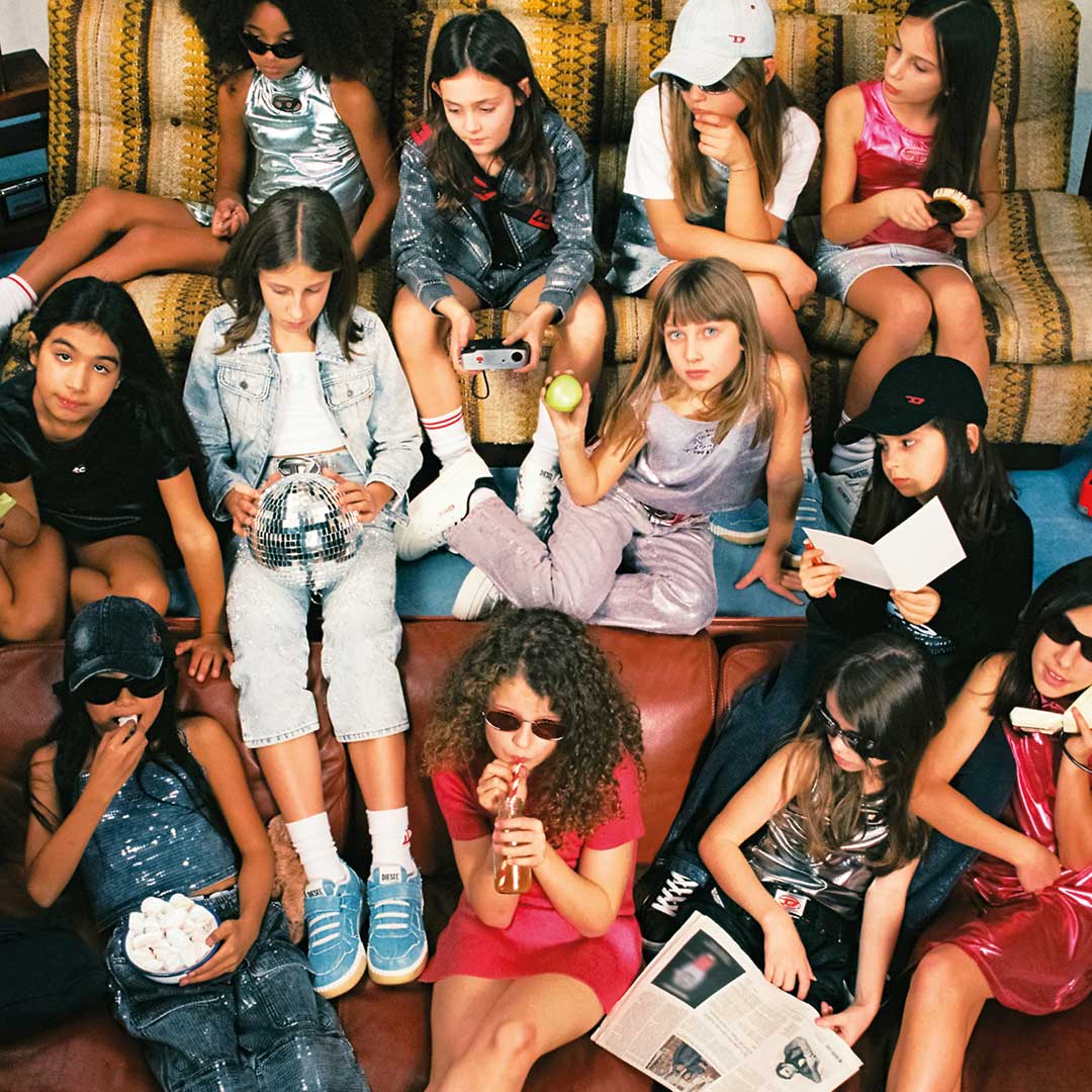 Kids wearing Diesel FW24 Collection