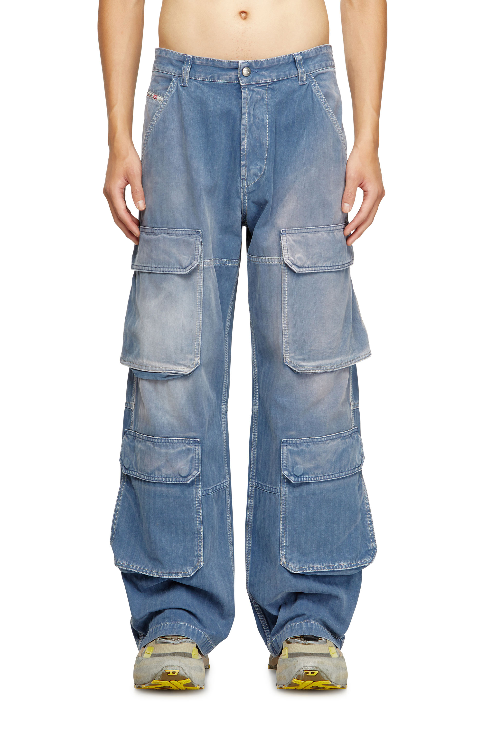 Diesel - Man's Relaxed Jeans D-Touch 09M93, Medium blue - 1